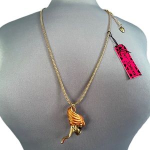 Betsey Johnson Pendant/Pin/Brooch Woman’s Face / Head NWT